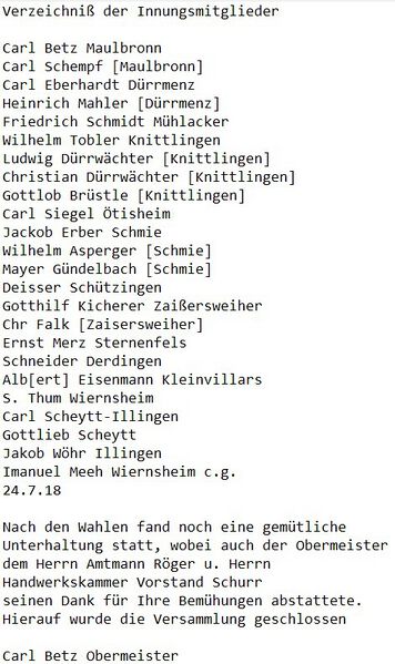 Datei:GHV Schmiede Transskript Innungsmitglieder 1918.jpg