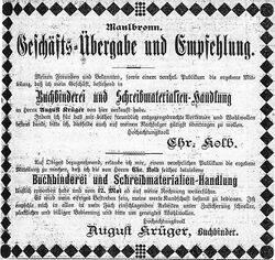Anzeige im Bürgerfreund
